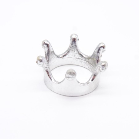 Playmobil 36379 Couronne Vintage Argent Chrome un peu usée