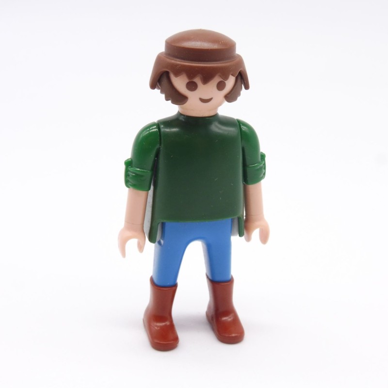 Playmobil 12416 Homme Cowboy Vert et Bleu Bottes Marron Favoris