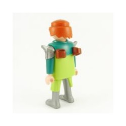 Playmobil Homme Chevalier Vert Armure Verte et Grise