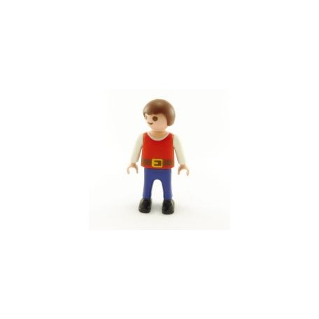 Playmobil 21952 Playmobil Child Blue Boy and Red Belt Chestnut 4333