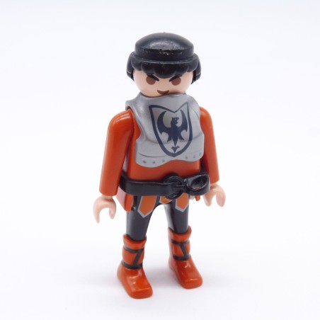 Playmobil 36686 Homme Chevalier Orange et Noir Bottes Viking Orange