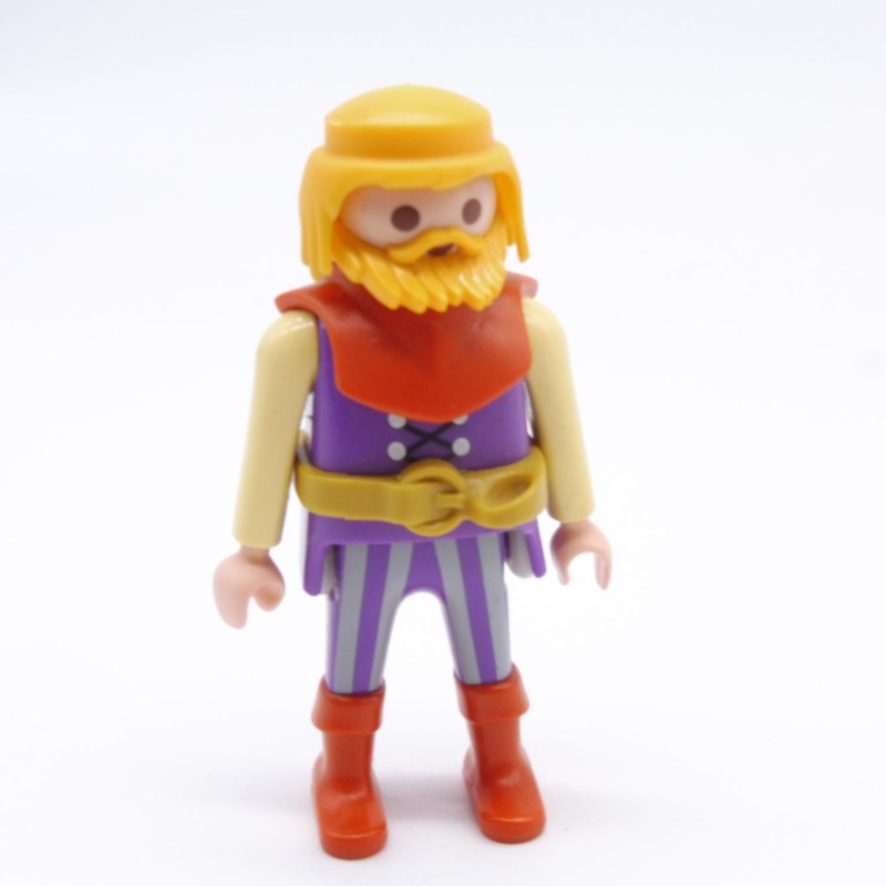 Playmobil 36701 Homme Violet et Jaune Capuche et Bottes Oranges