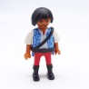 Playmobil 36709 Homme Pirate Hispanique Bleu et Rouge Brelage Noir