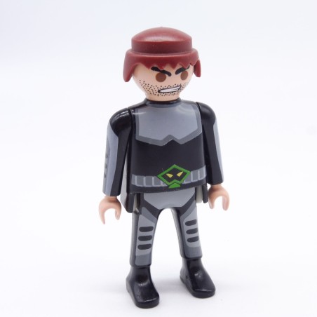 Playmobil 36740 Man Gray Black Green Space Secret Agent Spy