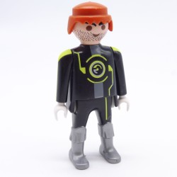 Playmobil 36741 Homme Gris Noir Jaune Espace Agent Secret Espion