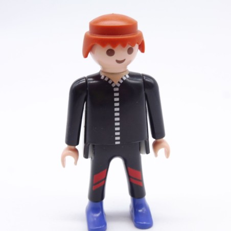 Playmobil 36742 Homme Tenue Plongeur Noire Bottes Bleues