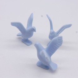 Playmobil 36777 Lot de 3 Pigeons Bleus