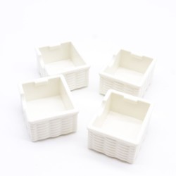 Playmobil 36849 Set of 4 White Baskets