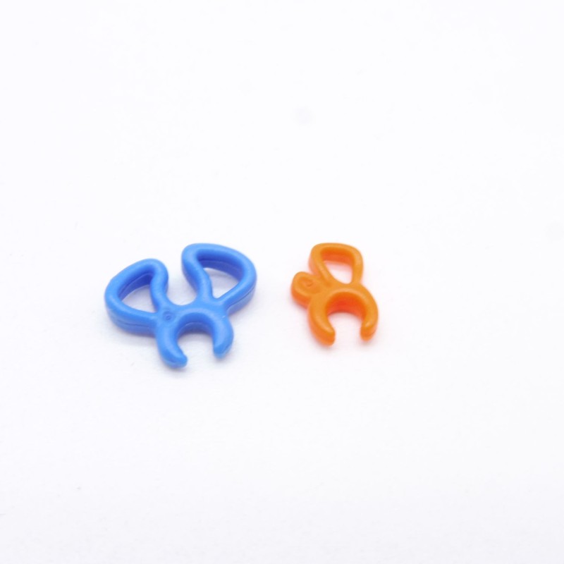 Playmobil 37000 Lot de 2 Nœuds Bleu et Orange pour Cheveux Femmes