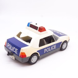 Playmobil Voiture de Police 3904 jaunie et un peu sale Lumières ok