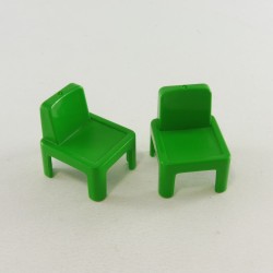 Playmobil 9517 Playmobil Lot de 2 Chaises Vertes Enfant Vintage 3417