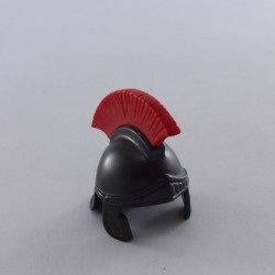 Playmobil 8234 Playmobil Casque de Soldat Romain Gris Foncé avec Plume Rouge