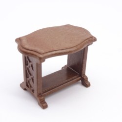 Playmobil 37089 Small Brown Pedestal Table