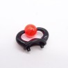 Playmobil 37150 Cornes Noires avec boule Rouge pour Casque de Chevalier