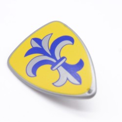 Playmobil 37157 Grey Yellow and Blue Fleur de Lys Shield