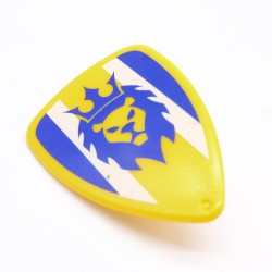 Playmobil 37158 Yellow White and Blue Lion Crown Shield