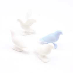 Playmobil 37281 Lot de 4 Pigeons