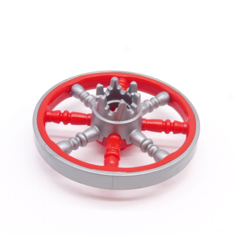 Playmobil 37298 Roue Rouge et Argent Char Romain 4270 5391 5812 6496