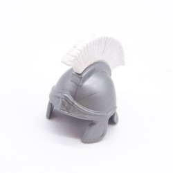 Playmobil 8232 Grey Roman Soldier Helmet with White Feather