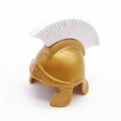 Playmobil 7899 Golden Roman Soldier Helmet with White Feather