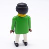 Playmobil African Man Green Officer Yellow Collar