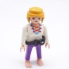 Playmobil 1585 Pirate Woman Purple and White Black Belt Barefoot