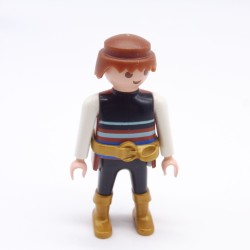 Playmobil 10184 Homme Viking Noir et Marron Bottes Dorées