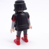 Playmobil Homme Chevalier du Loup Noir et Rouge Ceinture noire Bottes Vikings