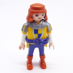 Playmobil 12206 Homme Chevalier Jaune Bleu Bottes Oranges Ceinture Bleue