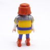 Playmobil Homme Chevalier Jaune Bleu Bottes Oranges Ceinture Bleue