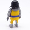 Playmobil Yellow and Silver Knight Man Blue Belt