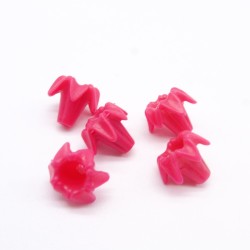 Playmobil 37541 Set of 5 Dark Pink Flowers