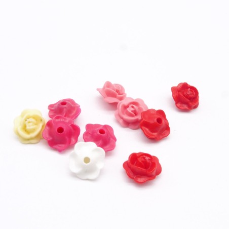 Playmobil 37543 Lot de 10 Fleurs Roses Ouvertes