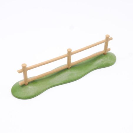 Playmobil 37571 Beige Barrier on Grass Base