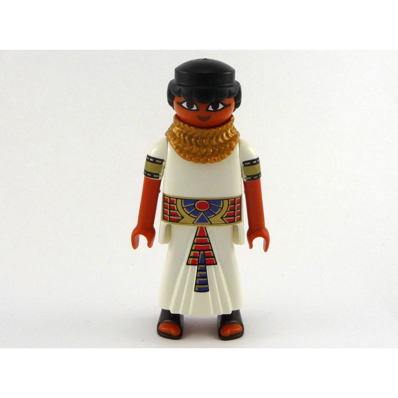 Playmobil 21732 Playmobil White & Golden Egyptian man with Golden Knit Neck Strap & Dress