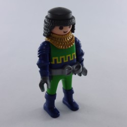 Playmobil 12407 Playmobil Homme Chevalier Vert Bras Armure Bleue Ceinture Argent