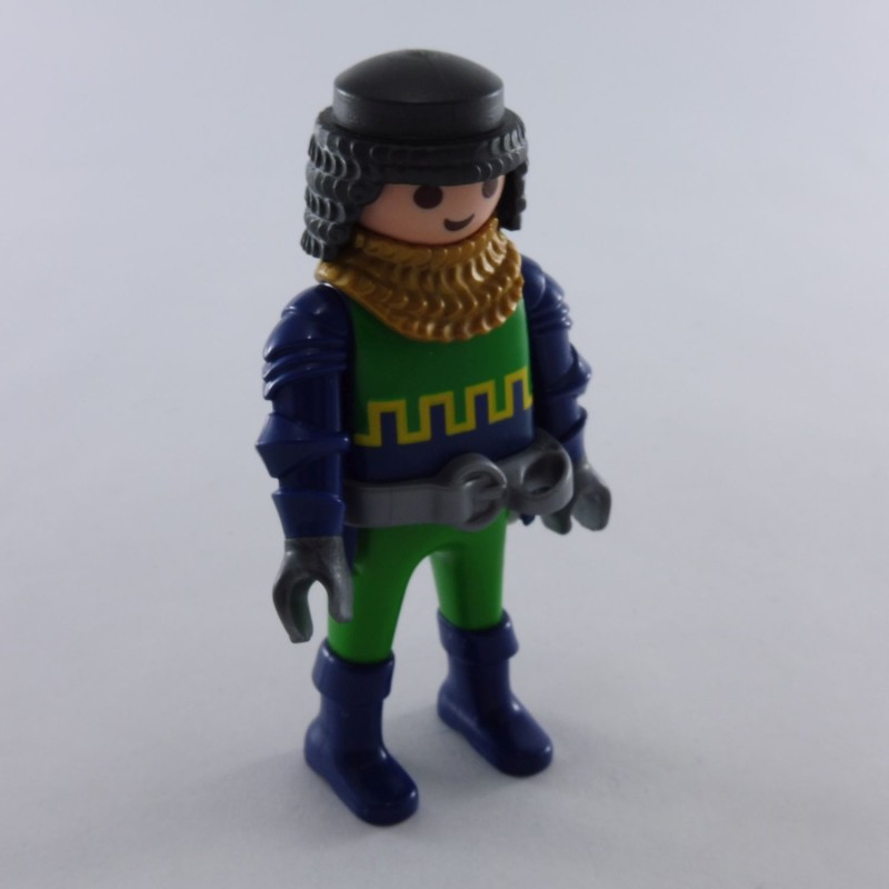 Playmobil 12407 Playmobil Man Green Knight Arm Blue Armour Girdles Money