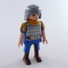 Playmobil 28781 Playmobil Man Knight Blue Brown and silver with yellow collar