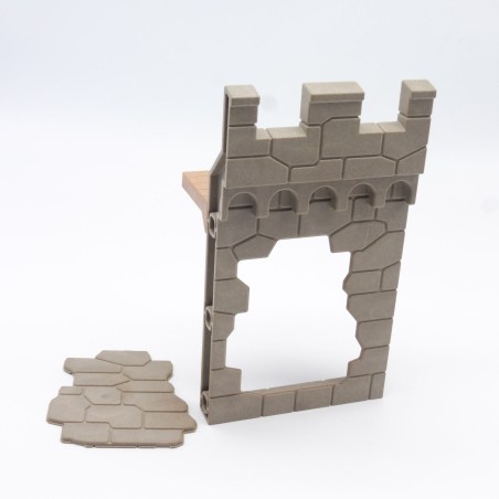 Playmobil Mur Droit Explosé avec sol de Ronde Château 4865 4866 