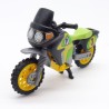 Playmobil Moto Cross Noire et verte 4426 7396 un peu usée 