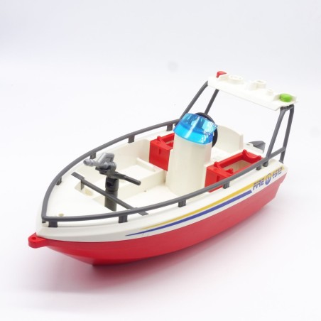 Playmobil Bateau Pompier 4823 un peu sale 