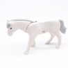 Playmobil White Horse 2nd Generation with Gray Mane a little dirty 