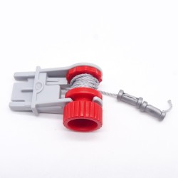 Playmobil 37861 Treuil Gris et Rouge pour Véhicules avec Corde