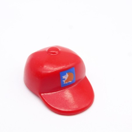 Playmobil 37971 Casquette Adulte Rouge Logo Hérisson