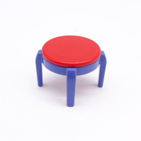 Playmobil 38074 Tabouret Rond bleu et Rouge