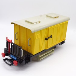 Playmobil 2185 4102 Wagon Marchandises Fermé Jaune Léger Jaunissement