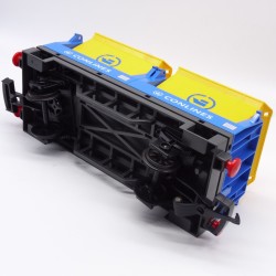 Playmobil 4125 Wagon double benne Jaune et Bleu 