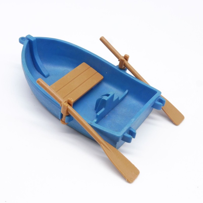 Playmobil 38423 Barque de Pirate Bleu avec Accessoires rames un peu abimées