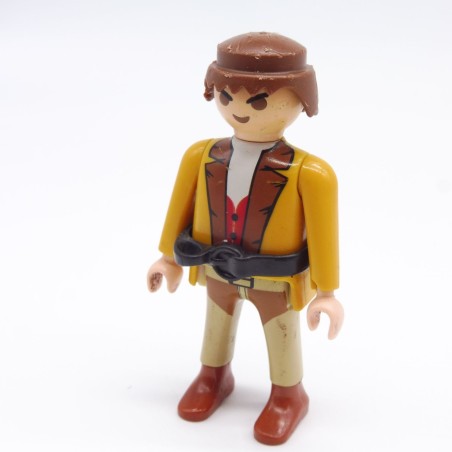 Playmobil 38494 Homme Cowboy Jaune Moutarde Marron et Gris Jaunissement