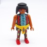 Playmobil 38498 Guerrier Indien Marron et Bleu Ceinture Jaune